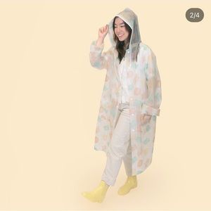 Pusheen rain jacket clear